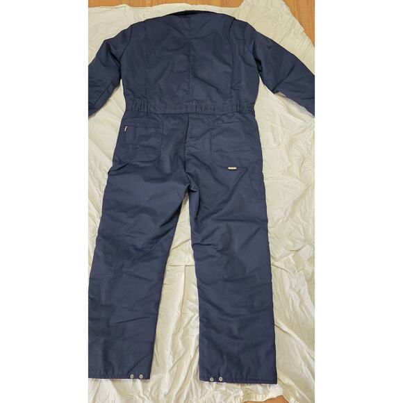 BERNE Apparel Insulated Canvas Coveralls Corduroy Collar Side Zip SZ XL 48-50 - Picture 8 of 11